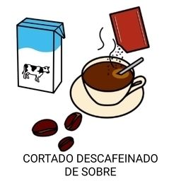 Tallat descafeinat de sobre